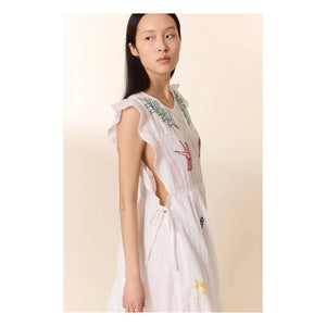 Leon & Harper - Organic Cotton Room Dress | White