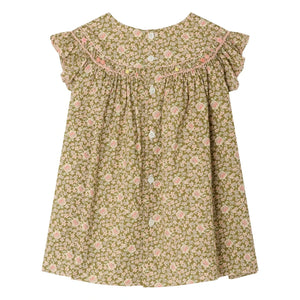 Bonpoint - Amantine Liberty Kleid aus Bio-Baumwolle | Grün
