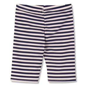 Wynken - Cycling Short Striped Recycled Fibers | Navy Blue