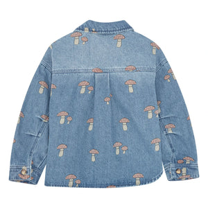 brunobruno nation - Nohr Denim Shirt Red Mushroom Organic Cotton | Blue