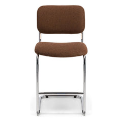 The Socialite Family - Classic Felt Bar Stool | Brick Red