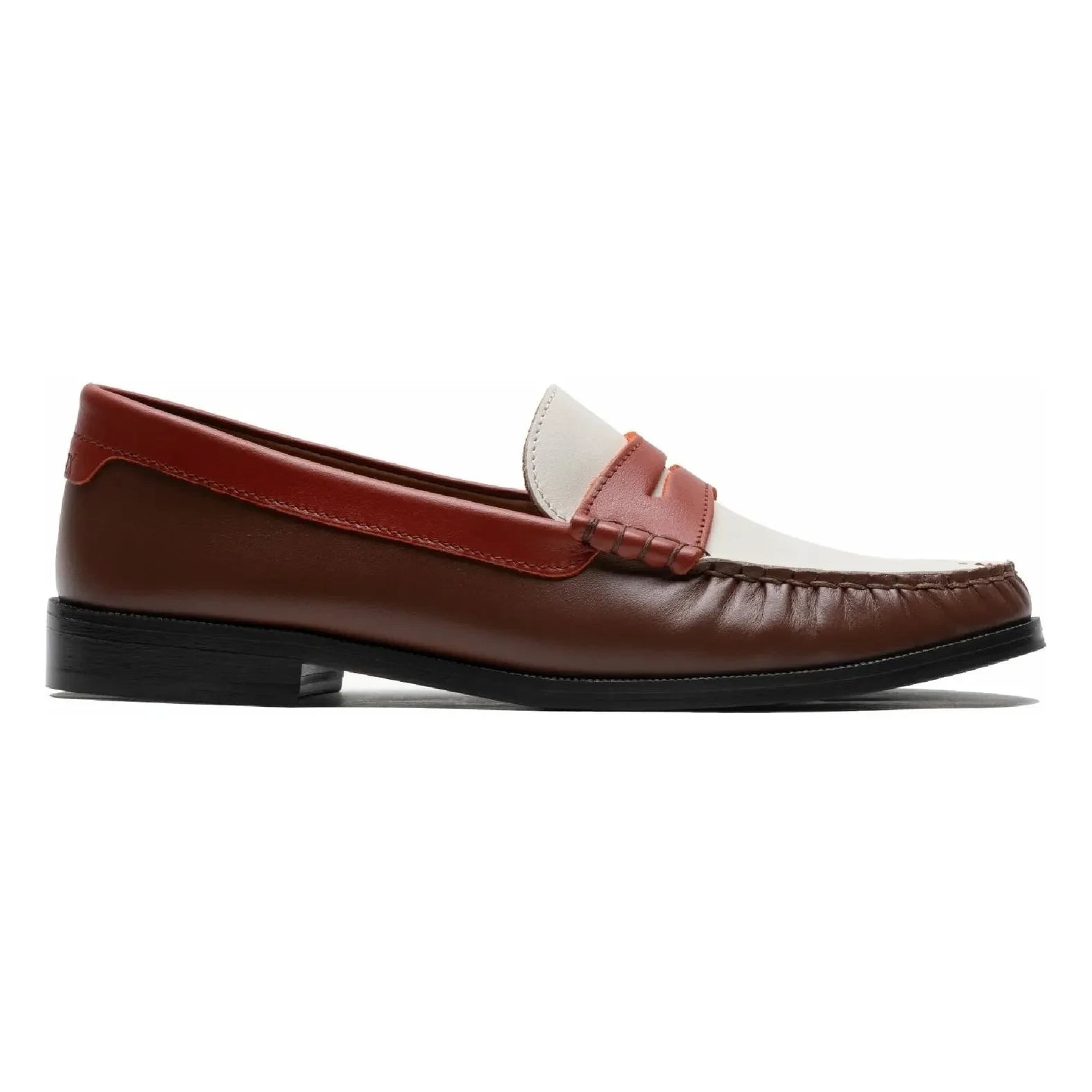 Lachoix - Penny Tricolor Loafer | Kahverengi