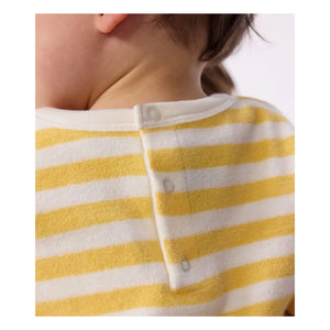 Petit Bateau - Terry Striped Sweatshirt | Yellow