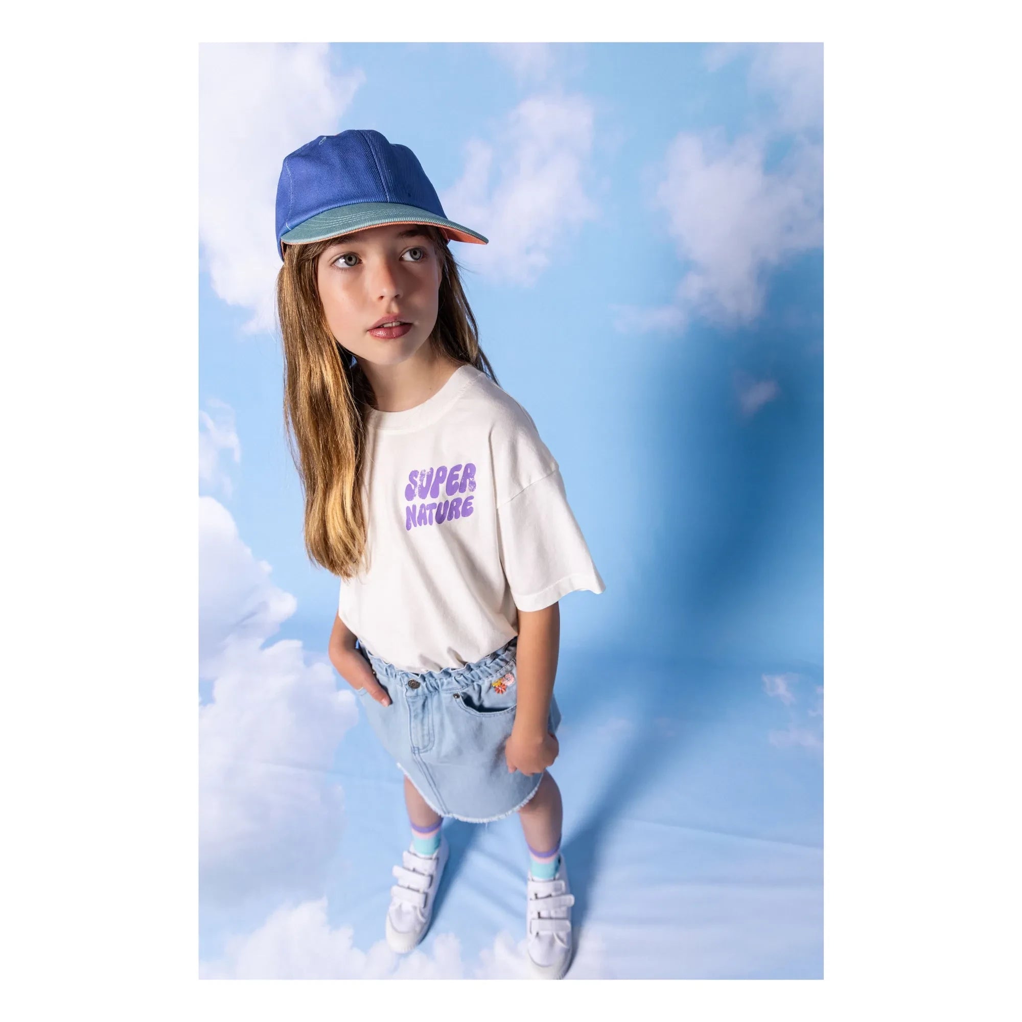 Hundred Pieces - Luna organik pamuk T-shirt | Kırık beyaz