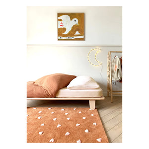 Maison Deux - Yünlü Kalp Halı | Kahverengi
