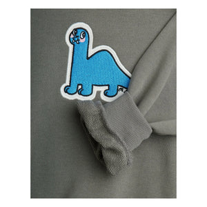 Mini Rodini - Sweat Dino Patch organik pamuk | Gri