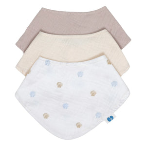 Soft Spot - Seaside organik pamuklu bandana önlükler - 3'lü Set | Seaside