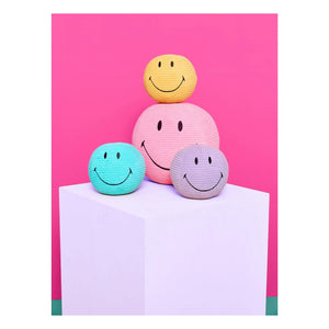 Bon Ton Toys - SMILEY - Kadifemsi fitilli kumaştan Smiley peluş | Sarı