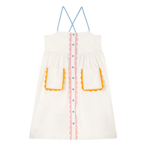 Stella McCartney Kids – Kontrastkleid | Weiß