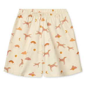 Liewood - Pyjashort Ilford Dream Organik Pamuk | Krem