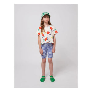Bobo Choses - Radfahrer Vichy recycelte Fasern | Marineblau