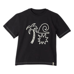 Fabula - Palm tree T-shirt | Siyah