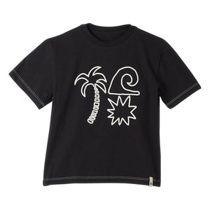 Fabula - Palm tree T-shirt | Siyah