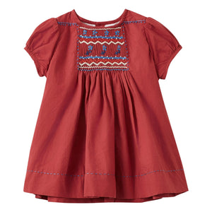 Caramel - Dress and Bloomer Smocké Moringa set | Bordo