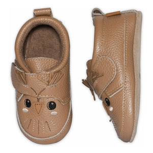 Melton - Owl Leather Slippers | Brown