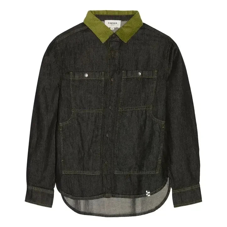 Finger in the nose - Enara Denim Hemd | Schwarz