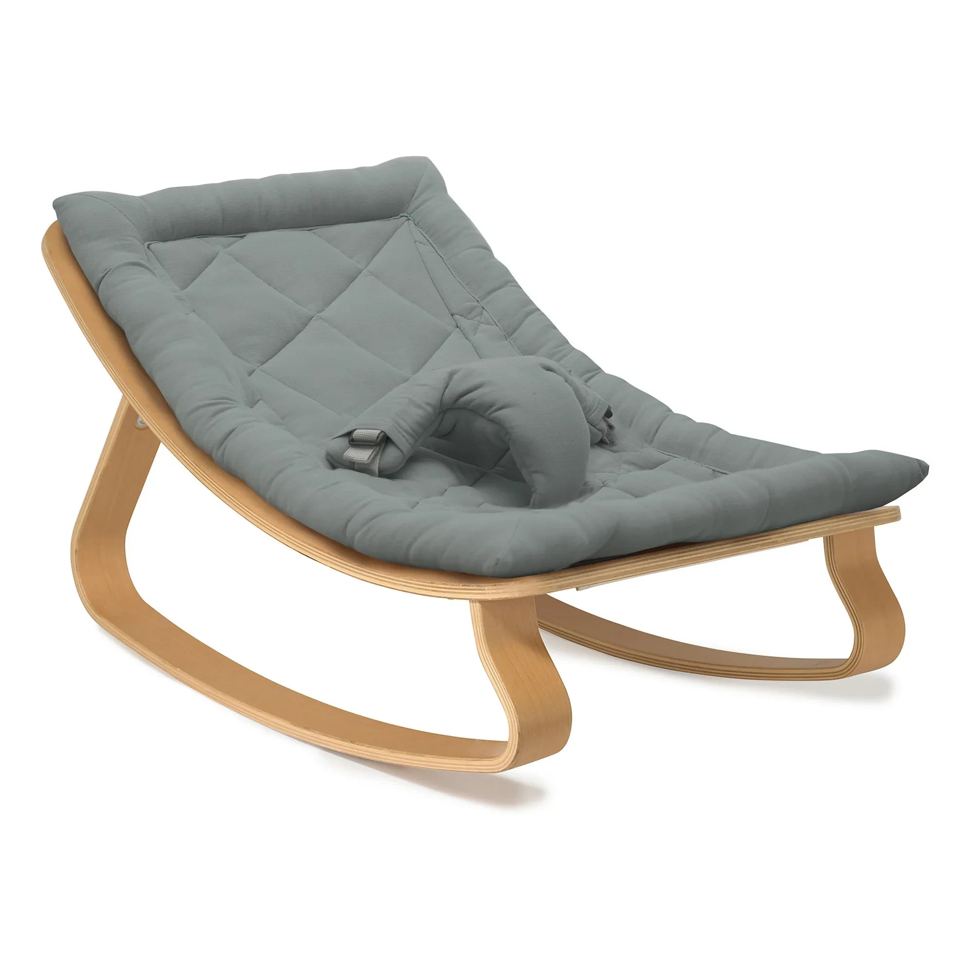 Charlie Crane - Levo Babywippe aus Buchenholz | Storm Blue