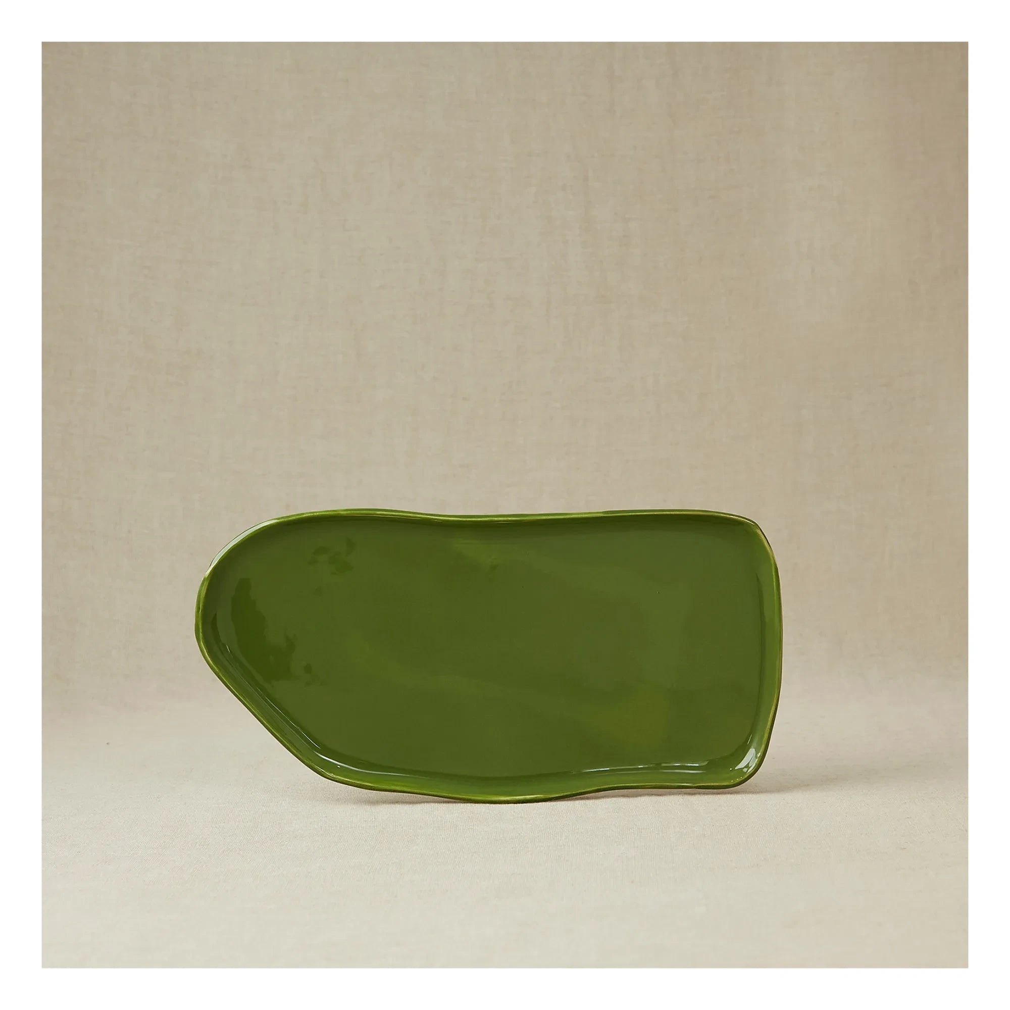Casa Cecu - Glazed Stoneware Display Bowl | Khaki