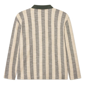 Les Deux - Polo aus Jacquard-Jersey Bowie | Dunkles Khaki