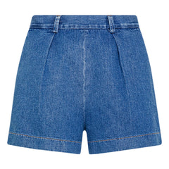 Forte Forte - Cotton and Linen Shorts | Denim