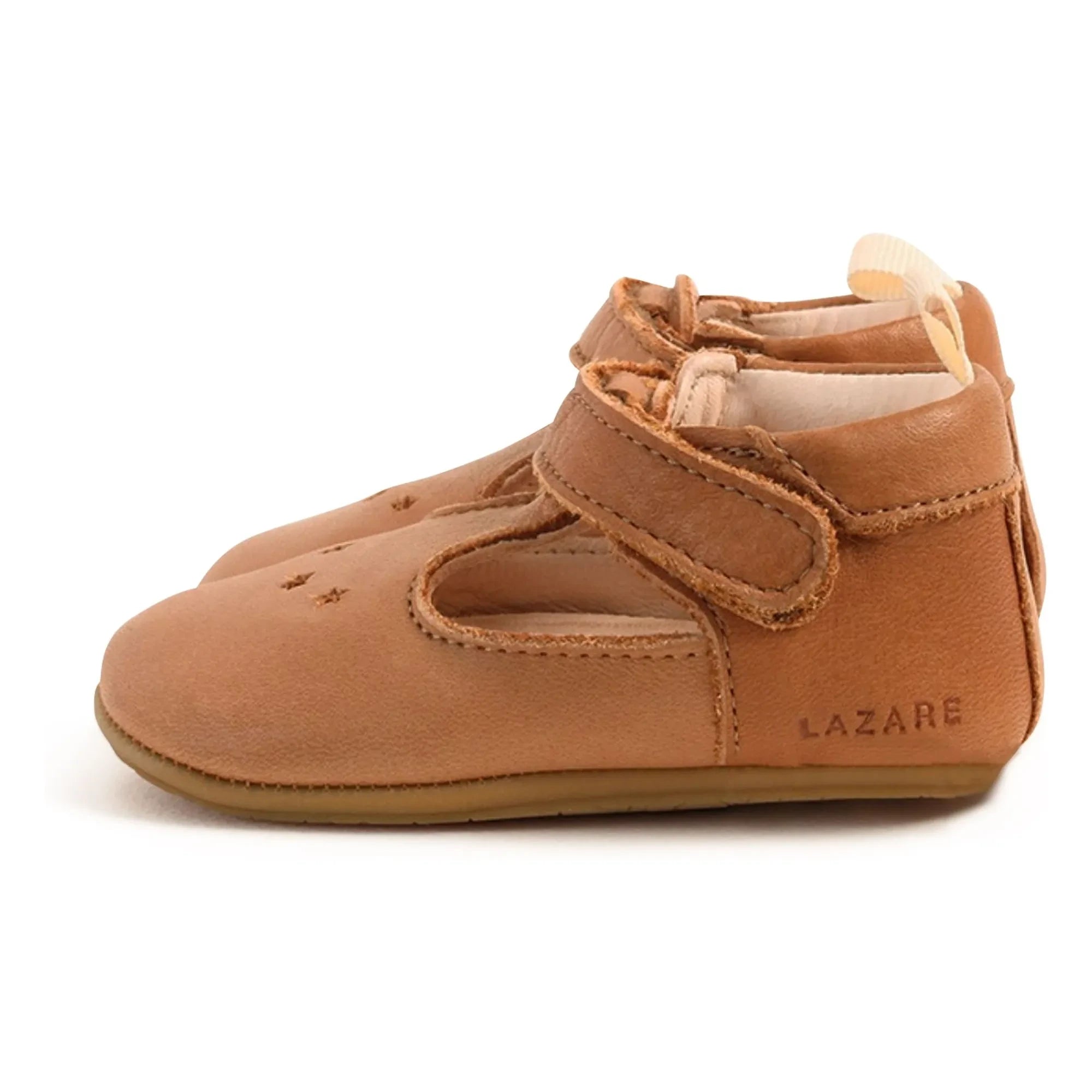 Lazare - Striped Slippers César Etoiles | Camel Hair