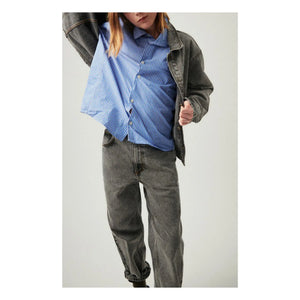American Vintage - Yopday Jeansjacke | Dunkelgrauer Denim