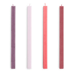 Hey - Quadratische Kerzen - 4er Set | Rot