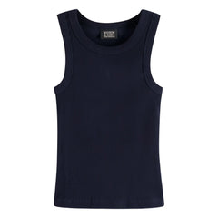Scotch & Soda - Ribbed Tank Top Organic Cotton | Navy Blue