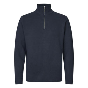 Samsoe Samsoe - Gunan Half-Zip Sweatshirt | Dark Blue