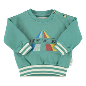 Piupiuchick - Here We Go Sweat Organik pamuk | Yeşil