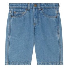 Bonpoint - Elvio Denim Bermuda-Shorts Bio-Baumwolle | Blau