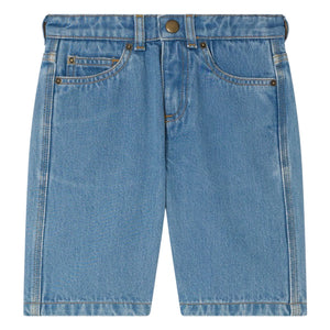 Bonpoint - Elvio Denim Bermuda-Shorts Bio-Baumwolle | Blau