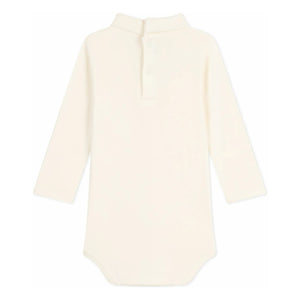 Petit Bateau - Organik pamuklu balıkçı yaka body | Ekru