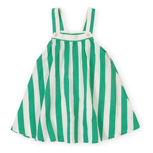 Goldie + Ace - Gestreiftes Kleid | Grün