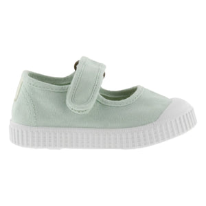 Victoria - Mercedes Tira Lona Çizik Sneakers | Yeşil su