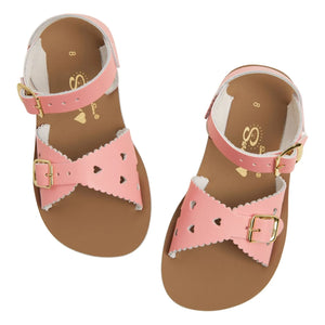 Salt-Water – Sweetheart Wasserdichte Ledersandalen | Hellrosa