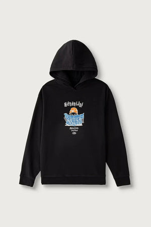 Pamuklu çocuk kapüşonlu sweatshirt B-FLEIN H