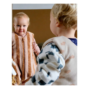 Tante Reine - Mocha Latte Organic Cotton Footed Sleep Suit