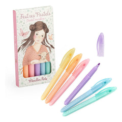 Moulin Roty - Les Rosalies pastel keçeli kalemler - 6'lı kutu