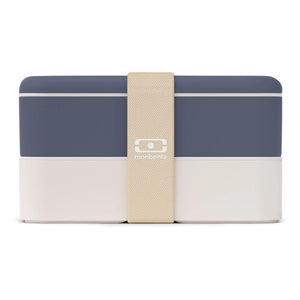 Monbento - MB Original Double Leakproof Compartment Bento | Blue