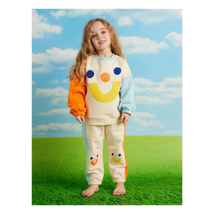 Halcyon Nights - Colorblock Smile Jogger | Krem