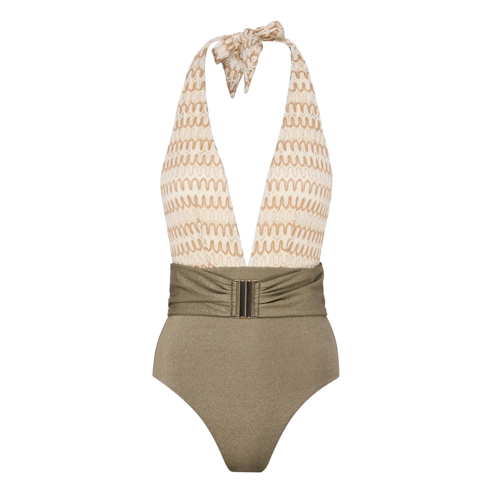 Lison Paris - Sunset Crochet One-Piece Swimsuit | White