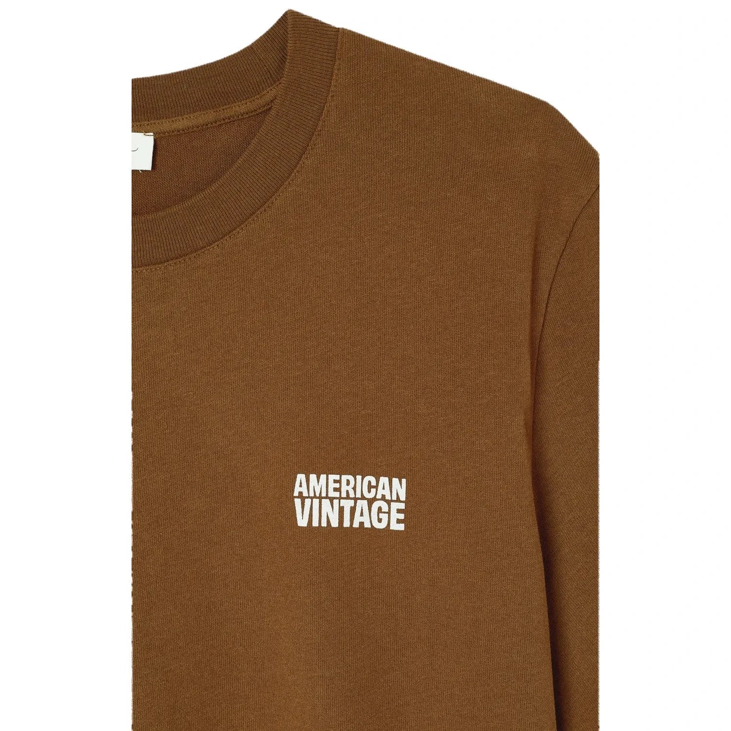 American Vintage - Ykobow Tişört | Koyu Kahverengi
