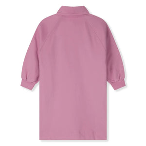 Gray Label - Organik pamuk polo yaka elbise | Pembe