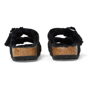 BIRKENSTOCK - Arizona Shearling Sandalet - Yetişkin Koleksiyonu | Siyah