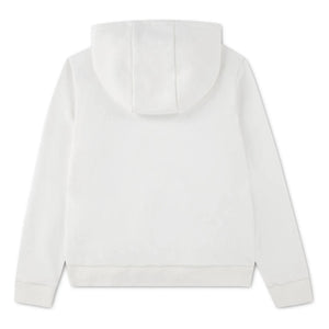 Lacoste - Kapuzen-Sweatshirt mit Logo-Stickerei Bio-Baumwolle | Weiß