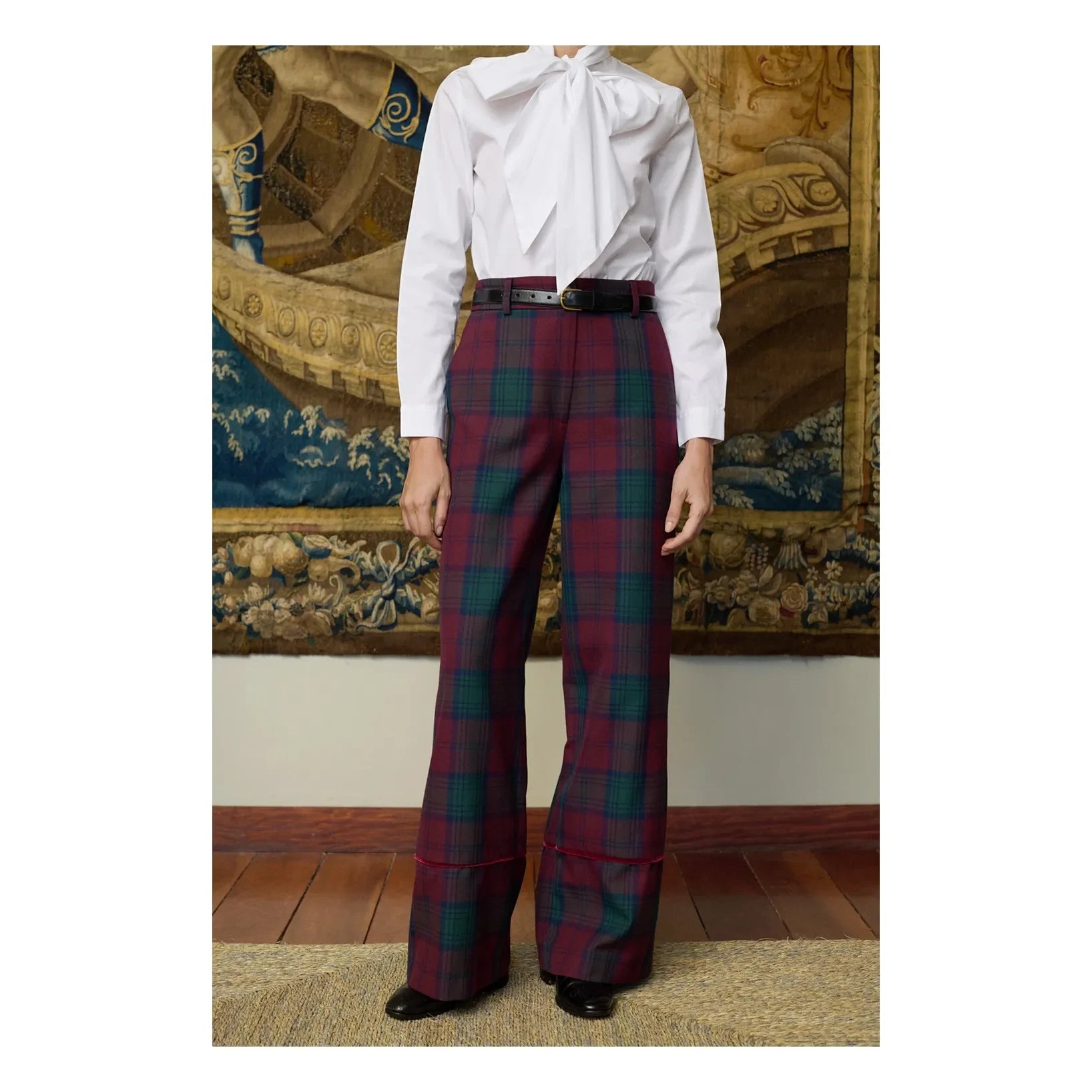 Maria de la Orden - Romeo Kareli Pantolon | Bordo