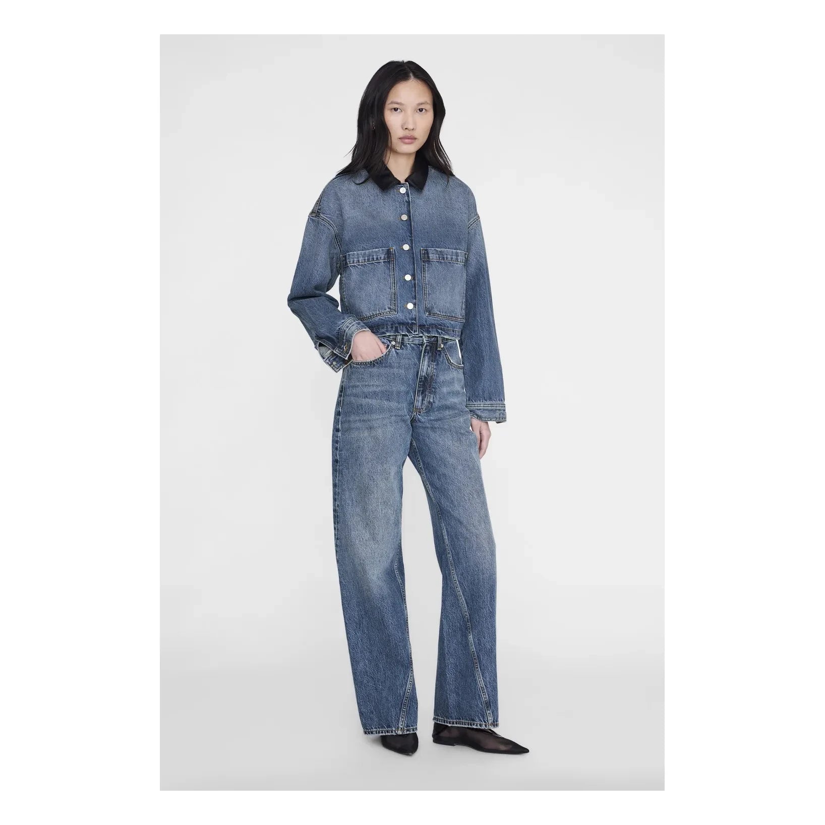 Anine Bing - Yuma Denim Ceket | Mavi