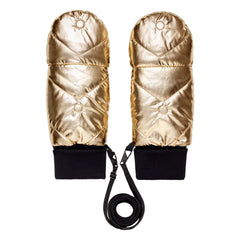 Fudoon - Convertible Metallic Gloves | Gold