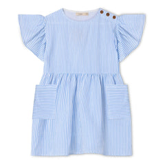 Fliink - Gestreiftes Cha-Cha-Kleid | Hellblau